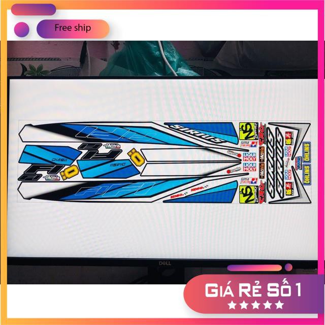 Tem Sirius Fi xanh đen