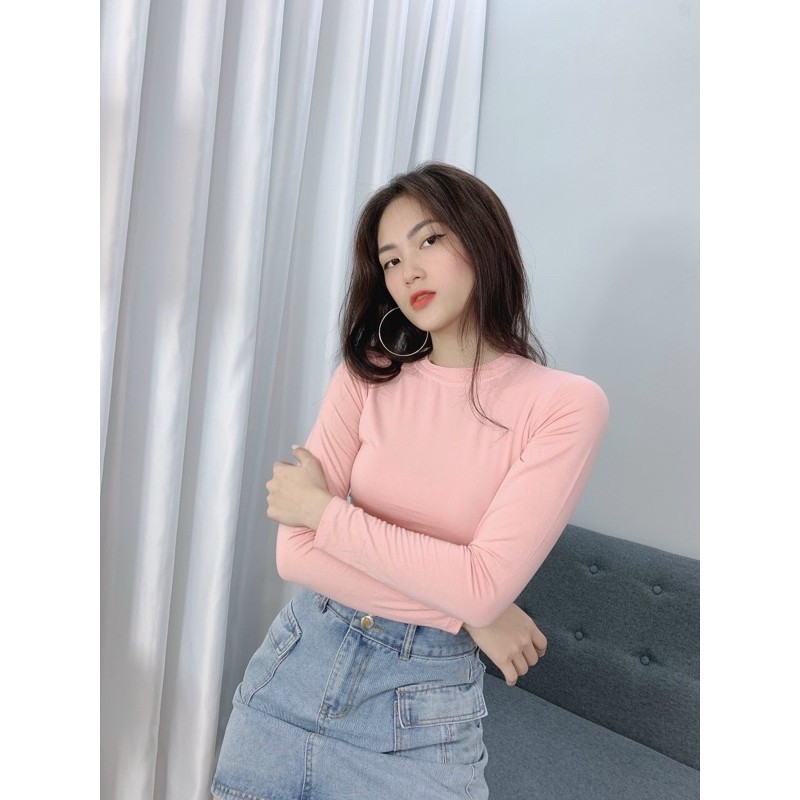 ÁO BODY TAY DÀI CỔ TRÒN
