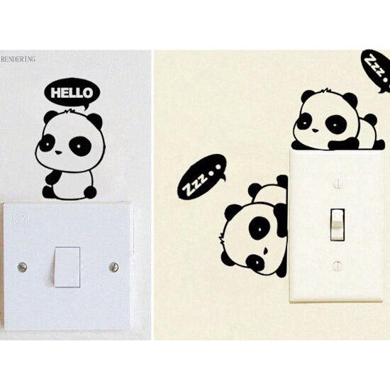 Decal Dán Tường Hình Gấu Trúc