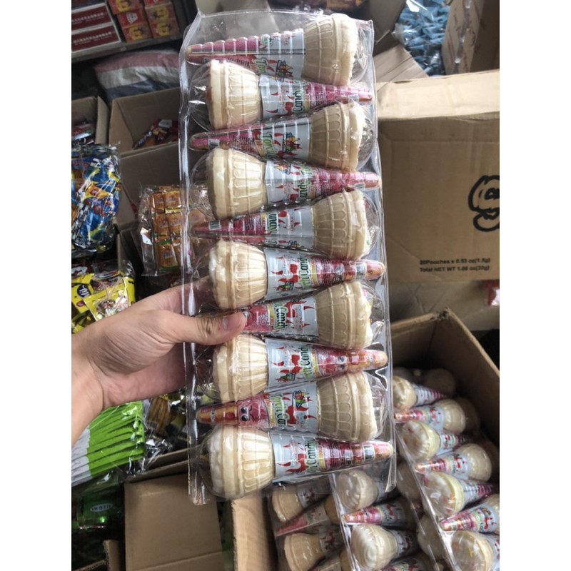 sỉ khay 10 que kẹo dẻo mấmllow hình que kem siêu ngon