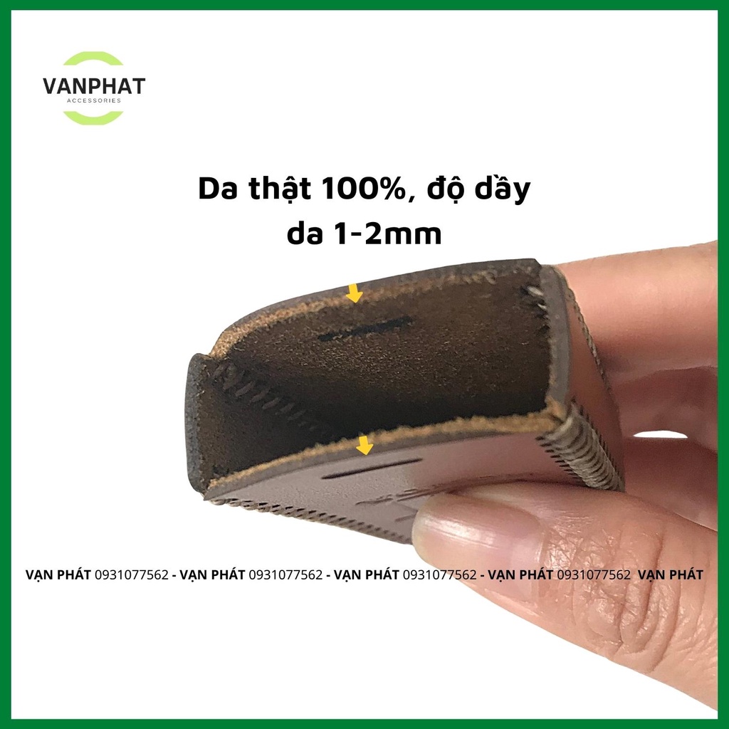 Bao da chìa khóa Smartkey HONDA Airblade Lead PCX SHVN SH Mode Vario Vision Cub ADV Scoopy chất liệu da cao cấp Vạn Phát