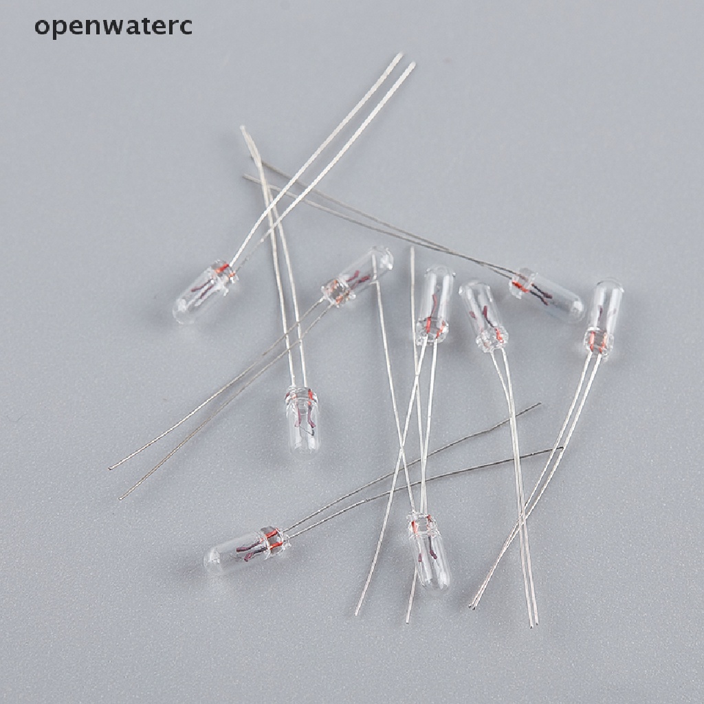 10 Bóng Đèn Sợi Đốt Mini 3 / 4 / 5mm 3 / 6 / 12 / 24V