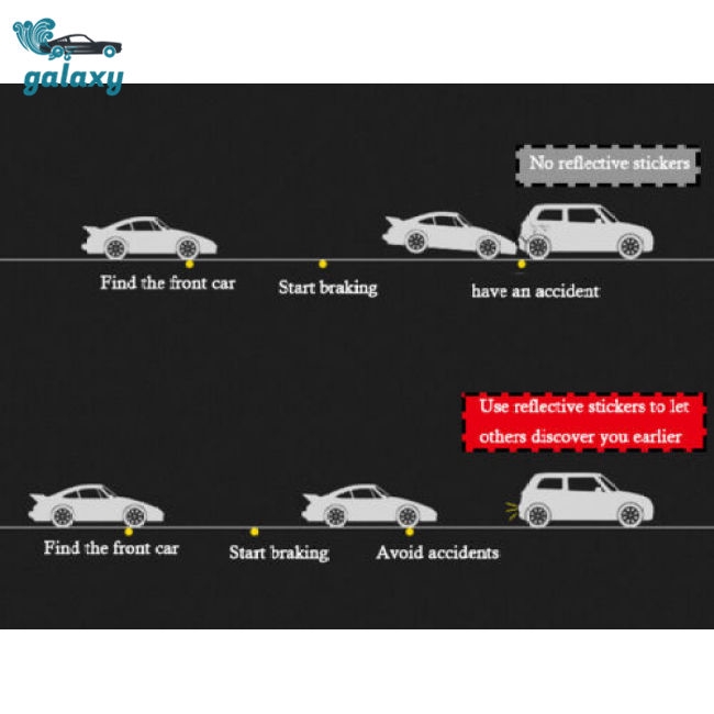 Set 4 miếng sticker phản quang họa tiết OPEN dán trang trí cửa xe hơi tiện dụng