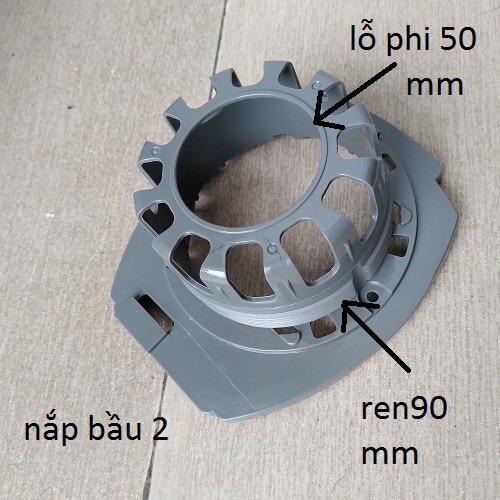 Nắp bầu- mặt bích chặn lồng quạt Mitsubishi LV16-RT-RP-RQ-RR-RS...