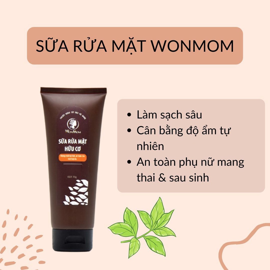Combo Sáng da - Mềm mịn giúp tái tạo, giảm thâm cho da căng tràn vàsáng bóng  Wonmom dành cho mẹ bầu và sau sinh