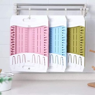 Rổ úp chén đĩa xếp gọn đa năng | Giá để bát đĩa gấp gọn tiện dụng