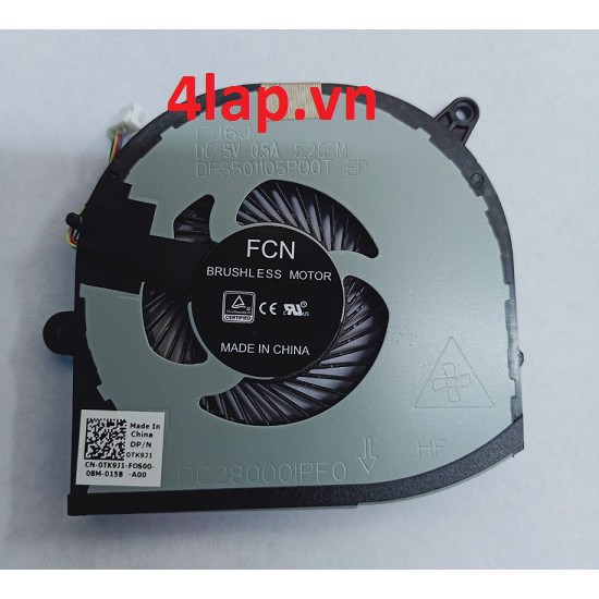 Quạt tản nhiệt CPU laptop Dell XPS 15 9570 Precision M5530