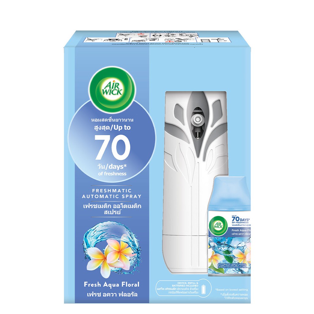 Máy Xịt Phòng Tự Động AIR WICK FRESHMATIC (Hương Fresh Aqua Floral)