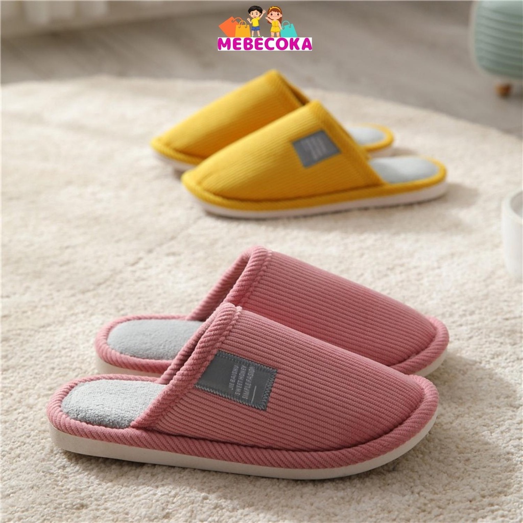 Dép lê xốp nỉ nam nữ CAO CẤP mang đi ở trong nhà văn phòng mùa thu đông, đế xốp nhẹ vải nỉ êm chân CK2