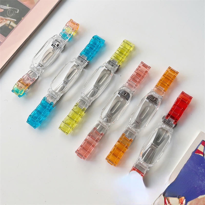 Dây Đeo Trong Suốt Thay Thế Cho Đồng Hồ Thông Minh Mi Band 7 6 / 5 4 / 3