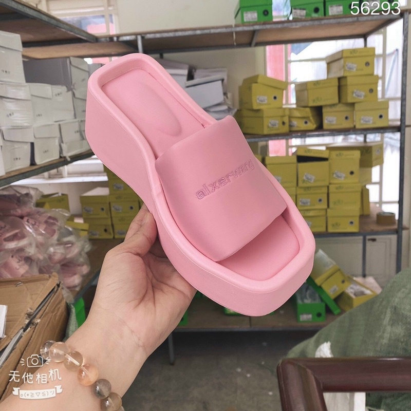 Dép wang quai ngang đế cao