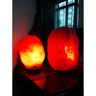 Đèn đá muối tự nhiên, đá muối himalaya cao cấp (loại 4kg)