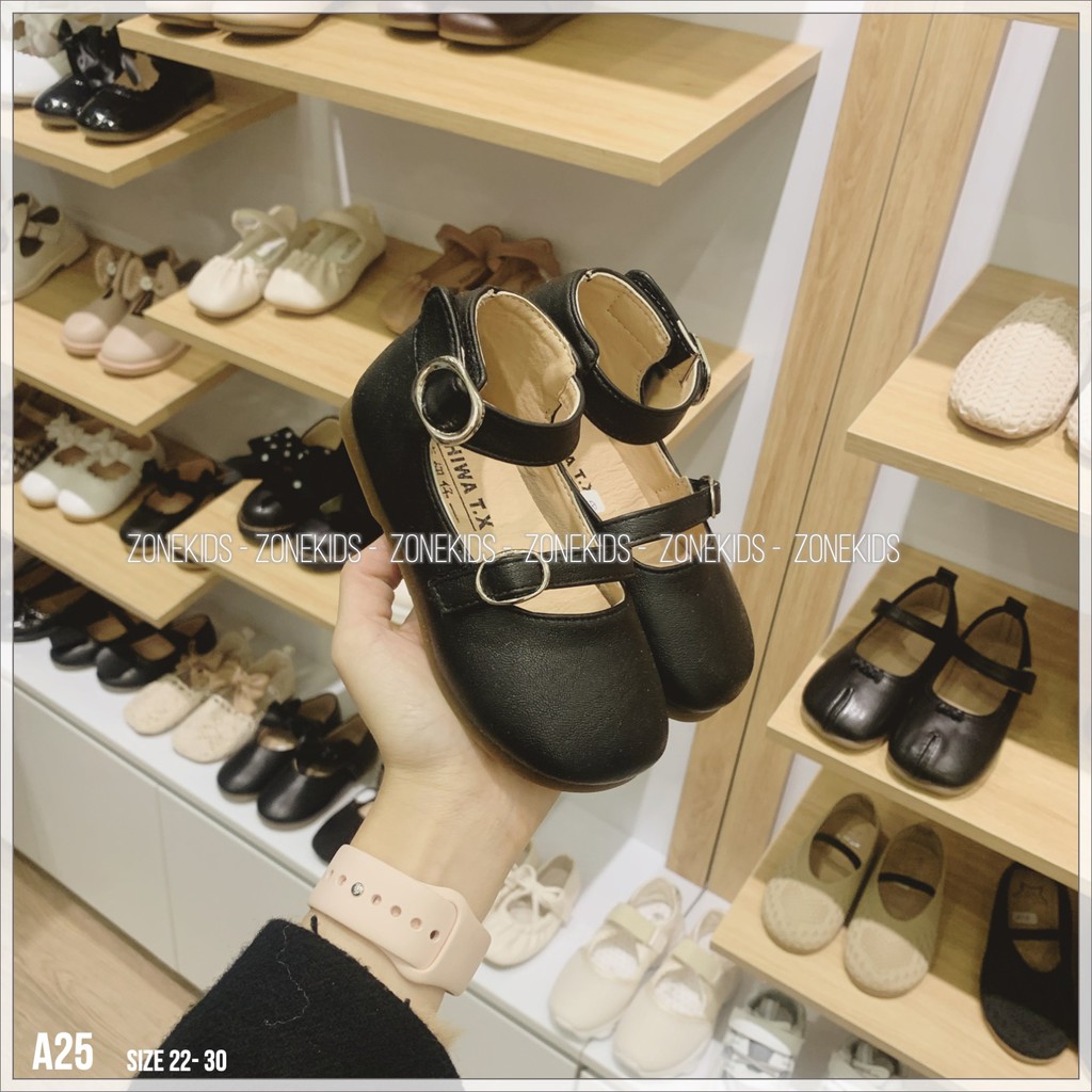 Giày búp bê 2 quai ngang cho bé gái Zonekids - A25