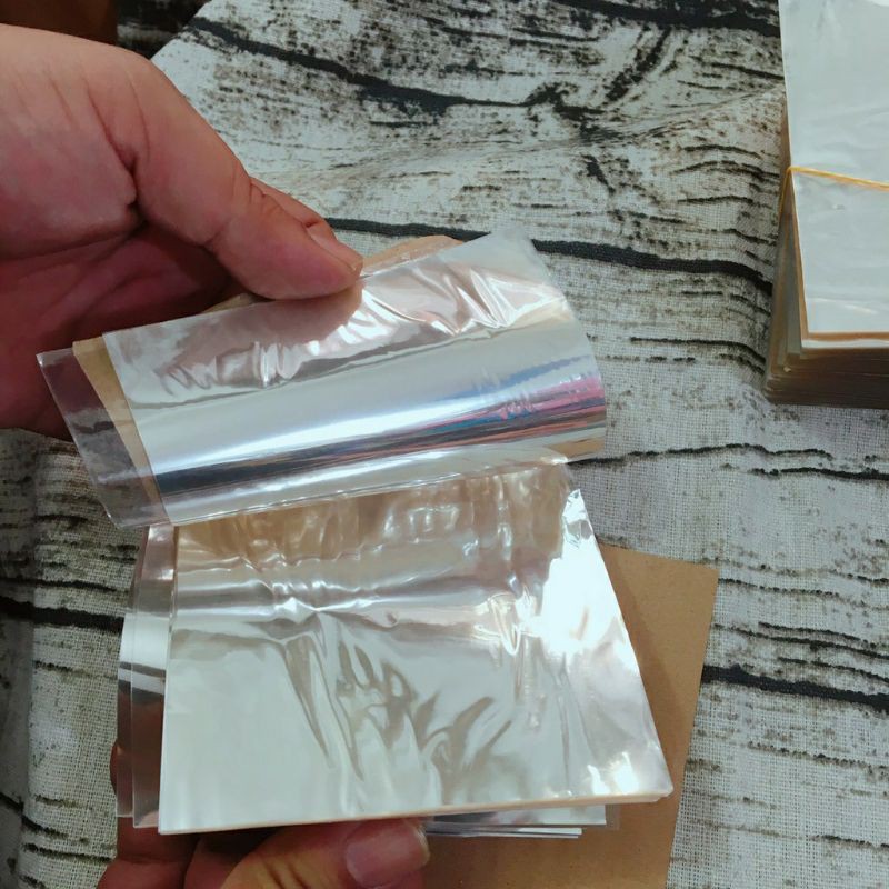 100gr & 250gr Giấy bóng kiếng Trắng cắt sẵn gói Mứt kẹo Tết, giấy bọc oản
