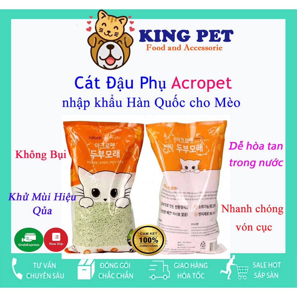 Cát đậu nành Hàn Quốc Acropet cao cấp dành cho mèo