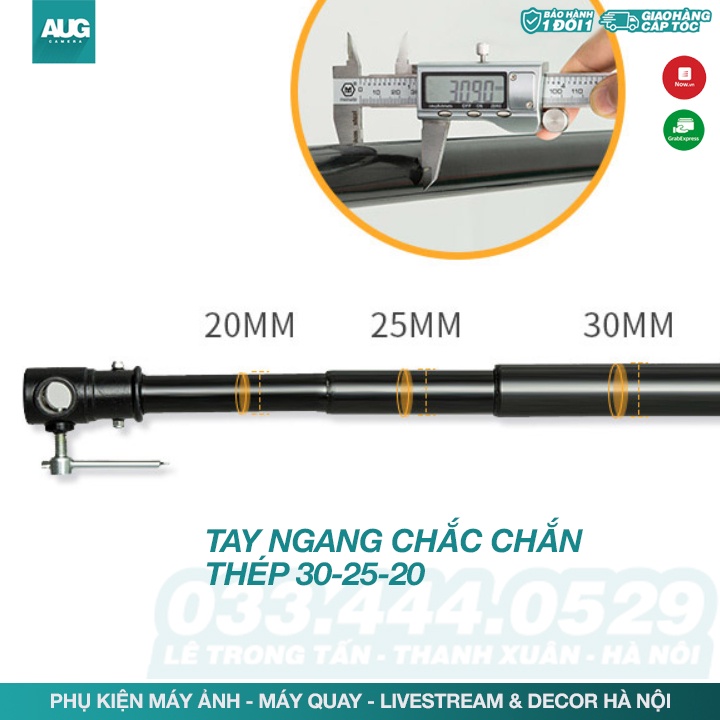 Bộ giá treo phông - khung treo phông di động PHOTOFUL CHÍNH HÃNG chụp ảnh cỡ lớn 2m88 x 3m - AUG Camera &amp; Decor