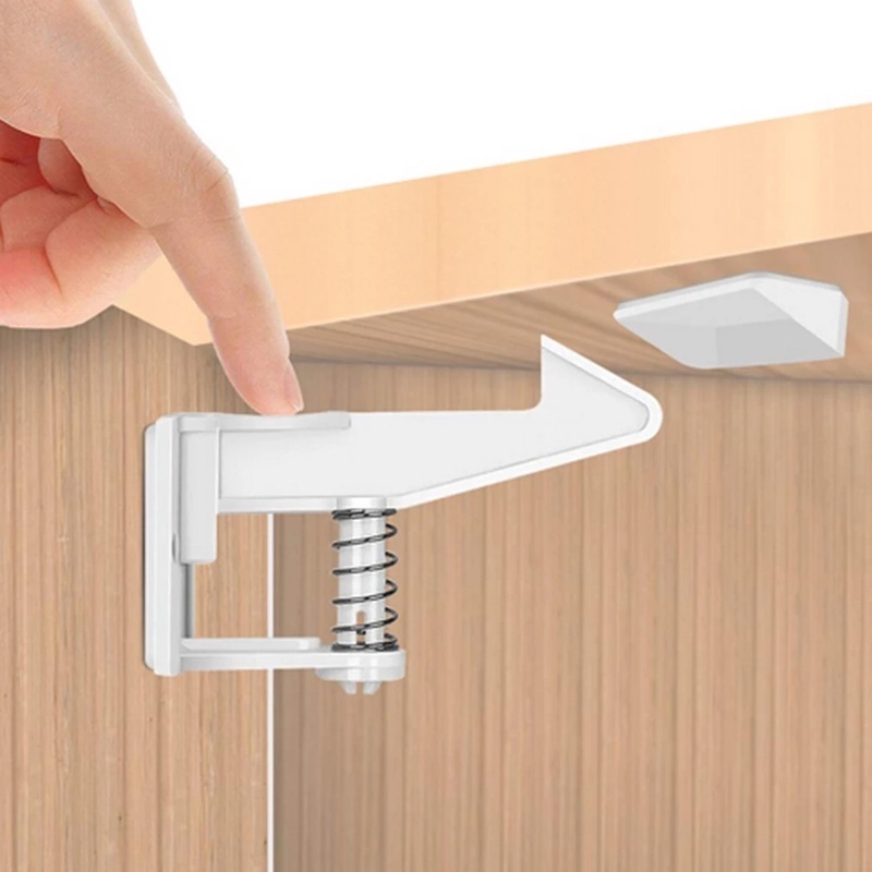 Khóa Ngăn Kéo Tủ Bảo Vệ An Toàn Cho Bé Không Đục Lỗ Tiện Dụng