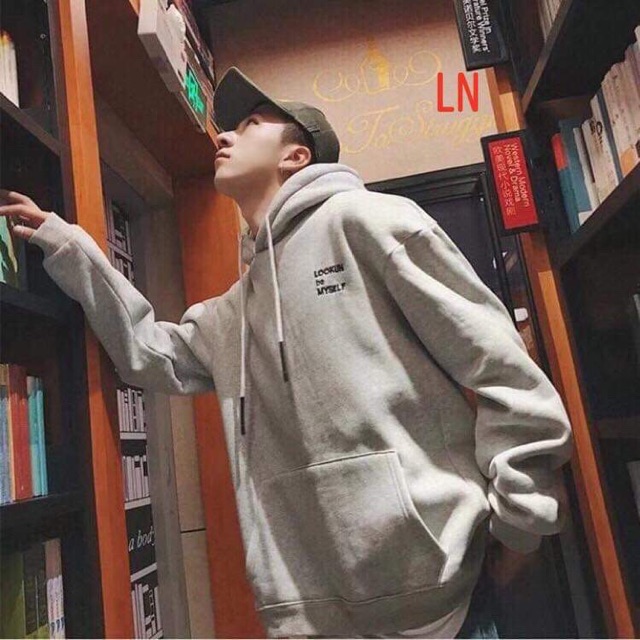 Áo hoodie Lookun in ngực LNG1019