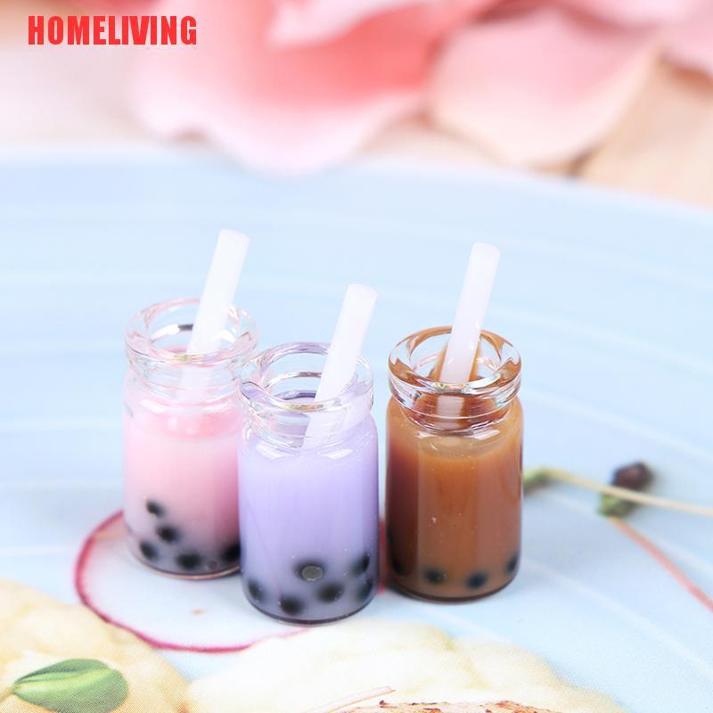[HOMELIVING] Set 3 Ly Trà Sữa mini 1: 12 Trang Trí Nhà Búp Bê Thu Nhỏ