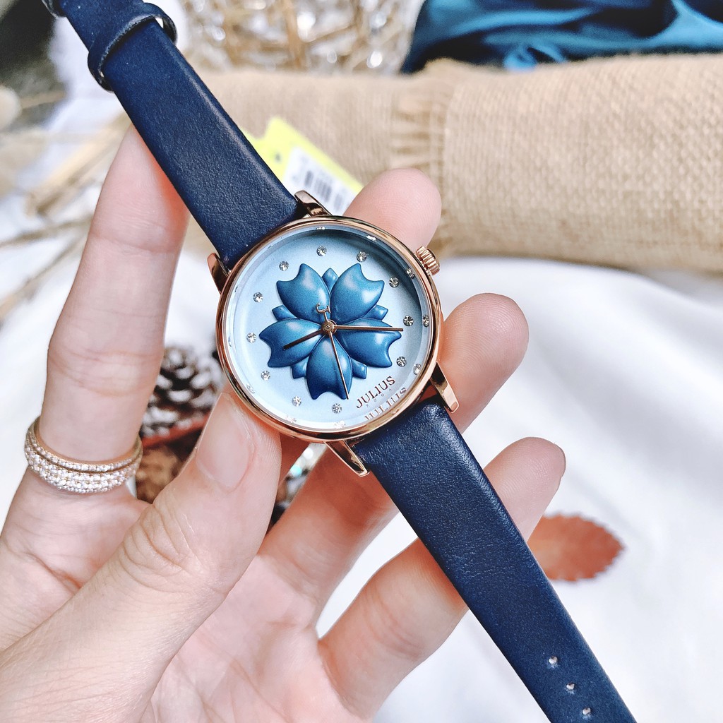 Đồng Hồ Julius Nữ Hàn Quốc JA-1000 Xanh | BigBuy360 - bigbuy360.vn