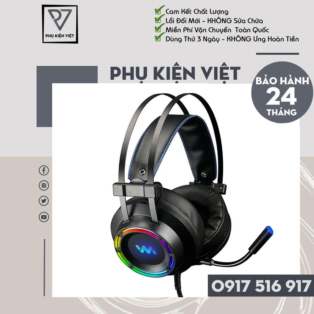 [Hàng Chính Hãng] Tai nghe Gaming Wangming 9800s, Tai nghe Game Wangming 9800s  BH 24 Tháng