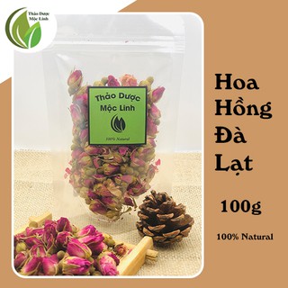 100g Nụ hoa hồng sấy khô Đà Lạt thơm đẹp chuẩn chất lượng| Thảo Dược Mộc Linh