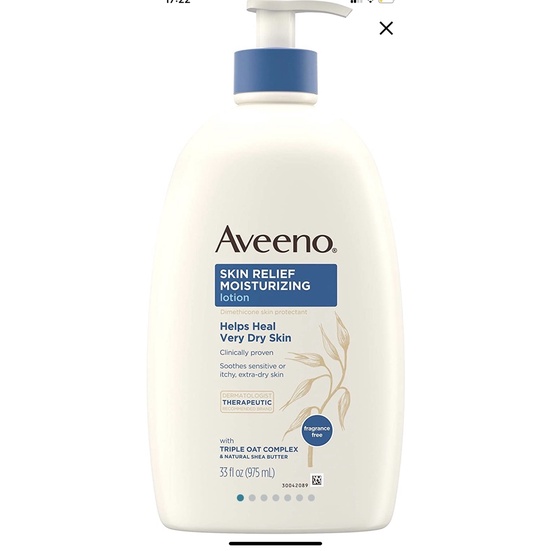 SỮA TẮM/ DƯỠNG THỂ CHO DA KHÔ Aveeno SKIN RELIEF 975ML