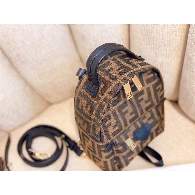 🥇🎒Balo Fen dì kèm charm móc khoá cún - 💎 Hàng QUẢNG CHÂU CAO CẤP