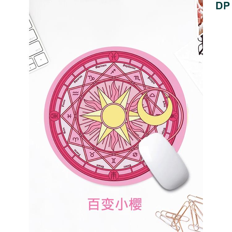 Đệm Lót Chuột Máy Tính Bằng Cao Su Dày 2mm Họa Tiết Hoạt Hình Dễ Thương Cho MacBook 20CM