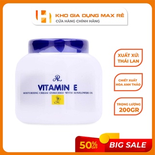⚡FREESHIP⚡ Kem Dưỡng Ẩm Vitamin E Thái Lan, Kem Vitamin E Thái Lan Nắp Xanh Chính Hãng Khối Lượng 200g