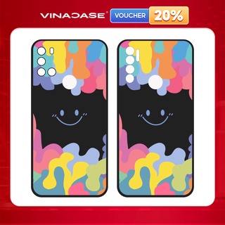 Ốp lưng Vina Case Vsmart Joy 3/Joy 4/Bee 3/...Silicone TPU dẻo đen viền bảo vệ camera in hình Mặt cười