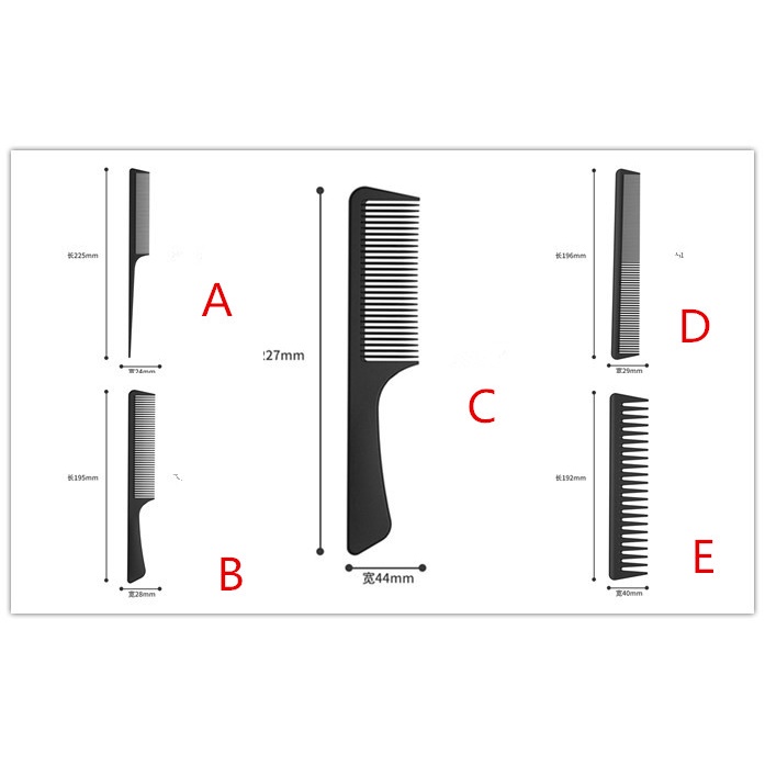 [Hàng mới về] Lược chải tạo kiểu tóc màu đen dành cho nam nữ