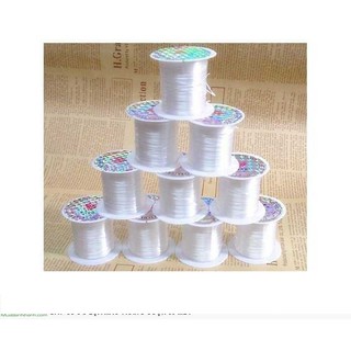 Cuộn dây cước lụa xâu vòng 60m/cuộn (Quý khách vui lòng xem kỹ mô tả để chọn màu phù hợp)