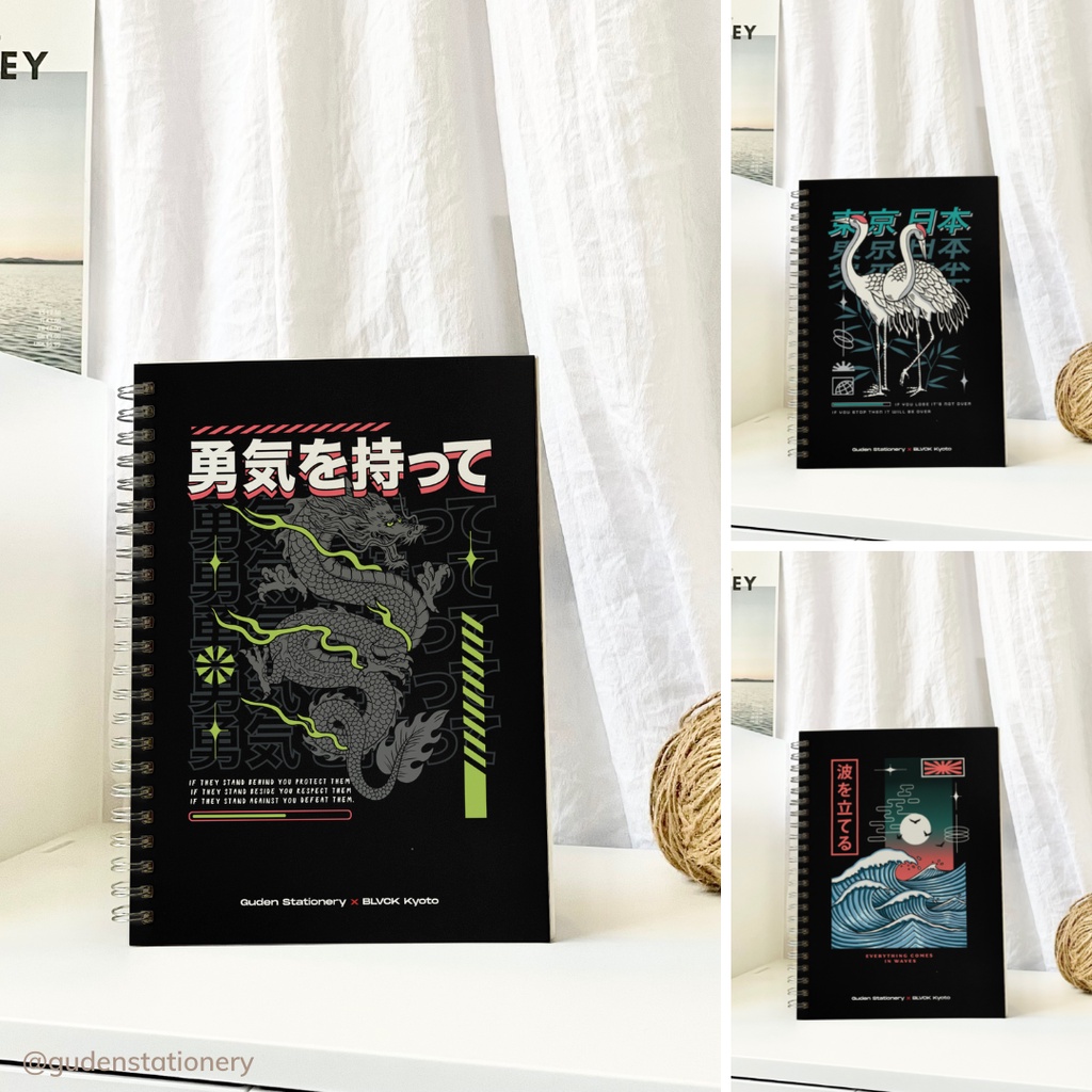 Sổ tay cỡ A5 Black Tokyo 120 trang_Guden Stationery