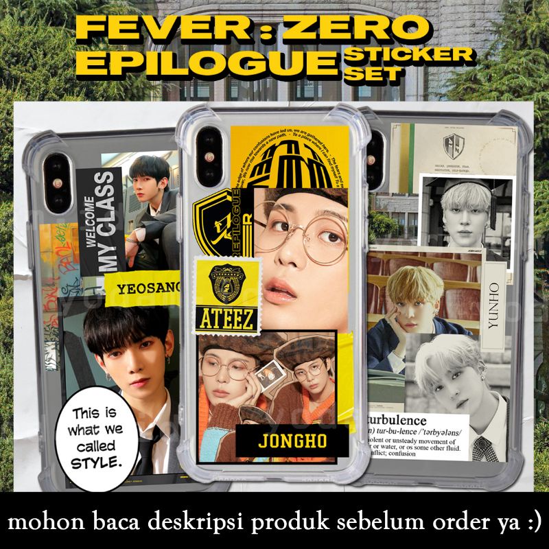 Sticker Dán Trang Trí Hình Nhóm Nhạc Kpop ANTI AIR ATEEZ ZERO EPILOGUE THE REAL Turbuence