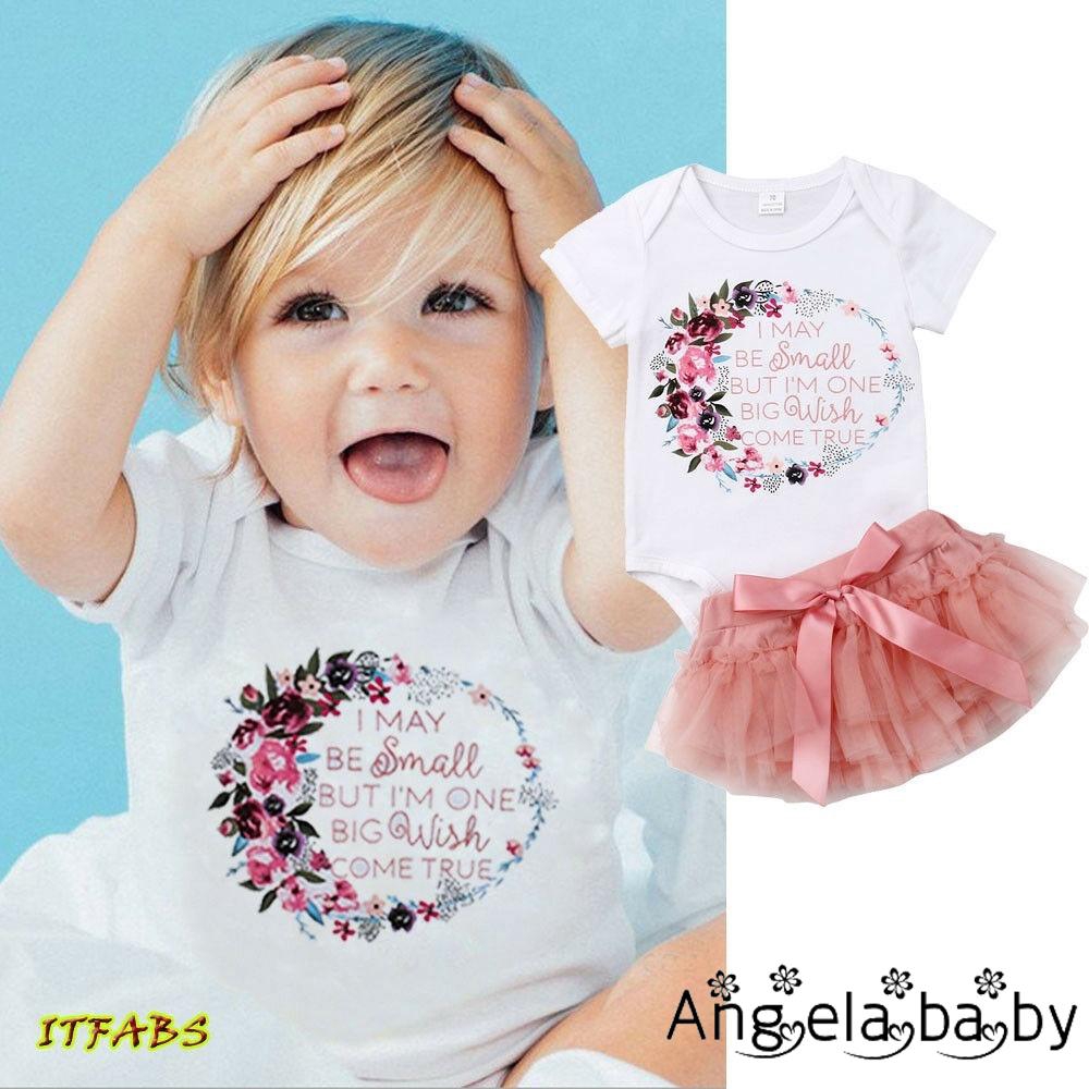 Newborn Infant Romper +Tutu Dress Sets 2Pcs Outfits