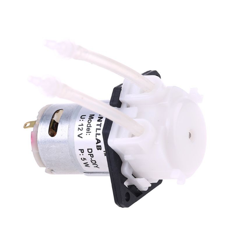 qxx❤ DC 12V D3 Small Peristaltic Dosing Pump 2mm DIY Head Tube For Aquarium Lab Water