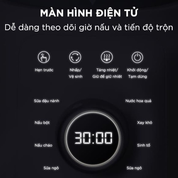 Máy Làm Sữa Hạt Bear, Máy Xay Nấu Sữa Hạt Đa Năng - Sữa  Đậu Nành - Xay Sinh Tố - Bear_Bảo Hành 1 Năm