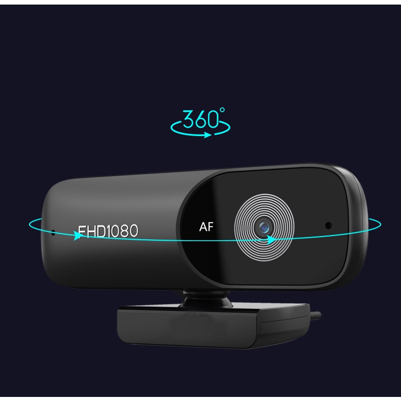 Webcam máy tính laptop PC FullHD 1080p- có mic- lấy nét tự động- dùng cho học online, hội họp,videocall, livestream
