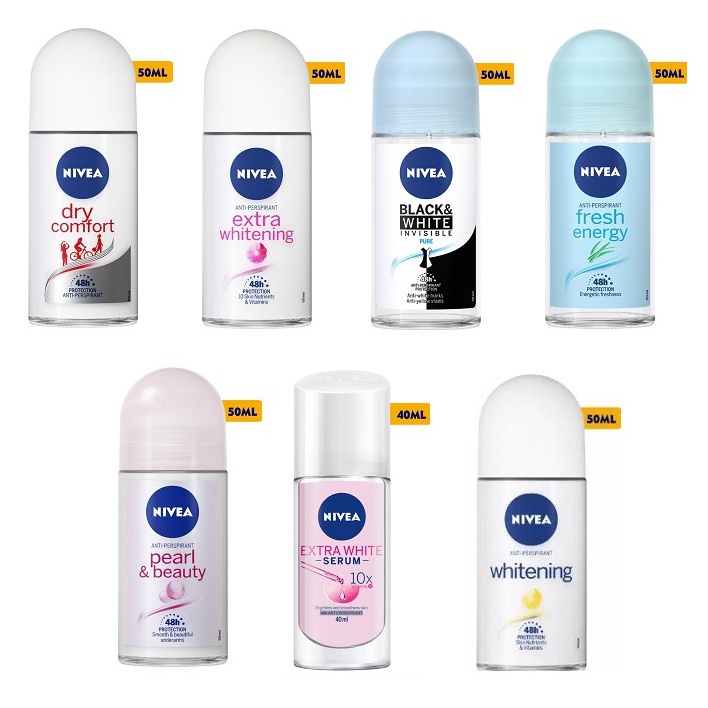 (Có che tên sp) LĂN KHỬ MÙI NIVEA dành cho nữ 50ml - đủ các mùi