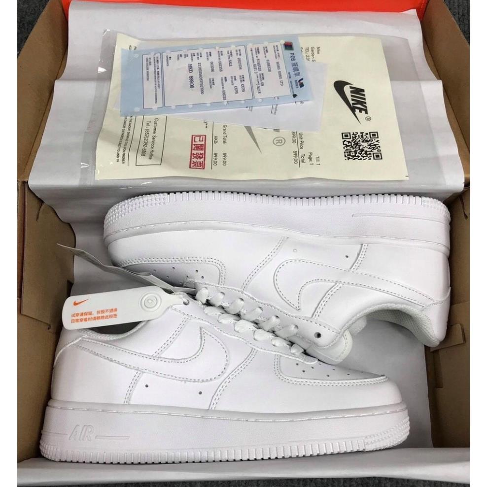 📖 (gìcũng rẻ) Giày 𝗔𝗙𝟭 𝗡𝗜𝗞𝗘_Trắng Nam Nữ, Giày 𝗡𝗜𝗞𝗘_Air Force 1 All White Full Box Bill