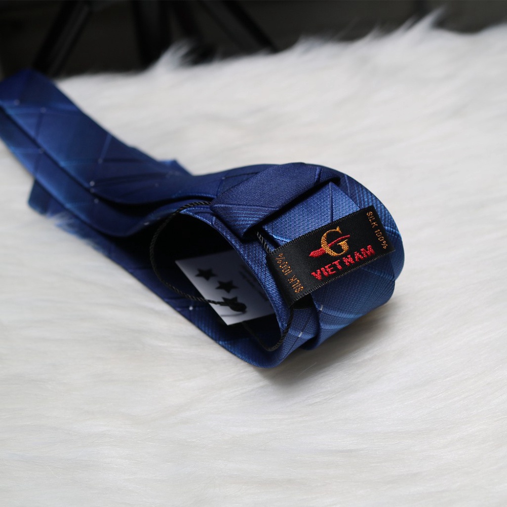 Cà vạt nam KING bản nhỏ 6cm, vải silk lụa 100% cao cấp, 3 Lớp ( C54 )
