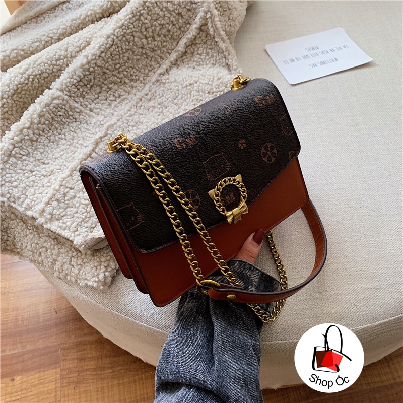 NEW Túi đeo chéo phiên bản Hàn Quốc thiết kế độc đáo khóa cài kiểu mới siêu xinh E245