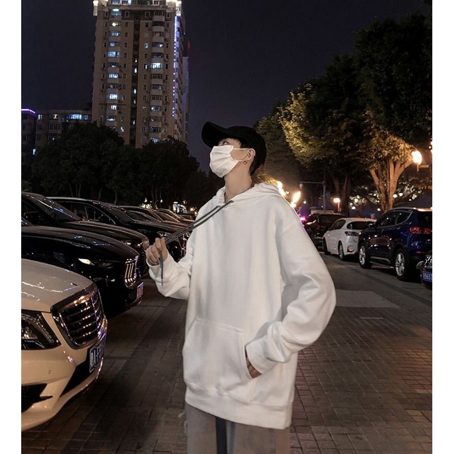 [Mã FASHIONMALLT4 giảm 15% tối đa 30K đơn 150k] Áo hoodie trơn MĐ A857 đen | BigBuy360 - bigbuy360.vn