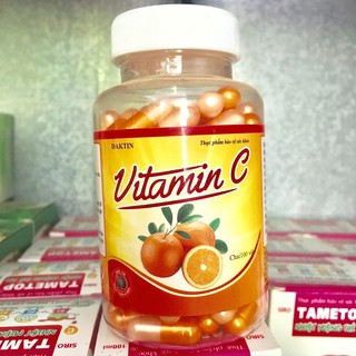 VITAMIN C viên uống đẹp da lọ 100 viên nang