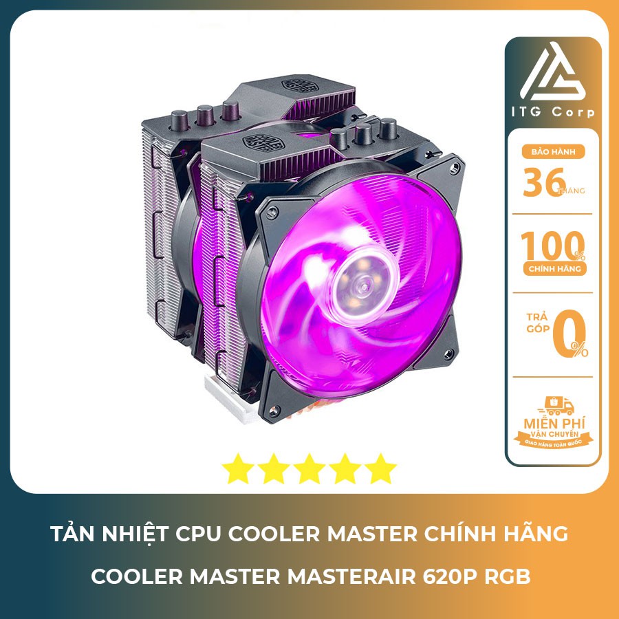 Tản nhiệt khi CPU Cooler Master MasterAir MA620P - Hàng CHính Hãng Có BH