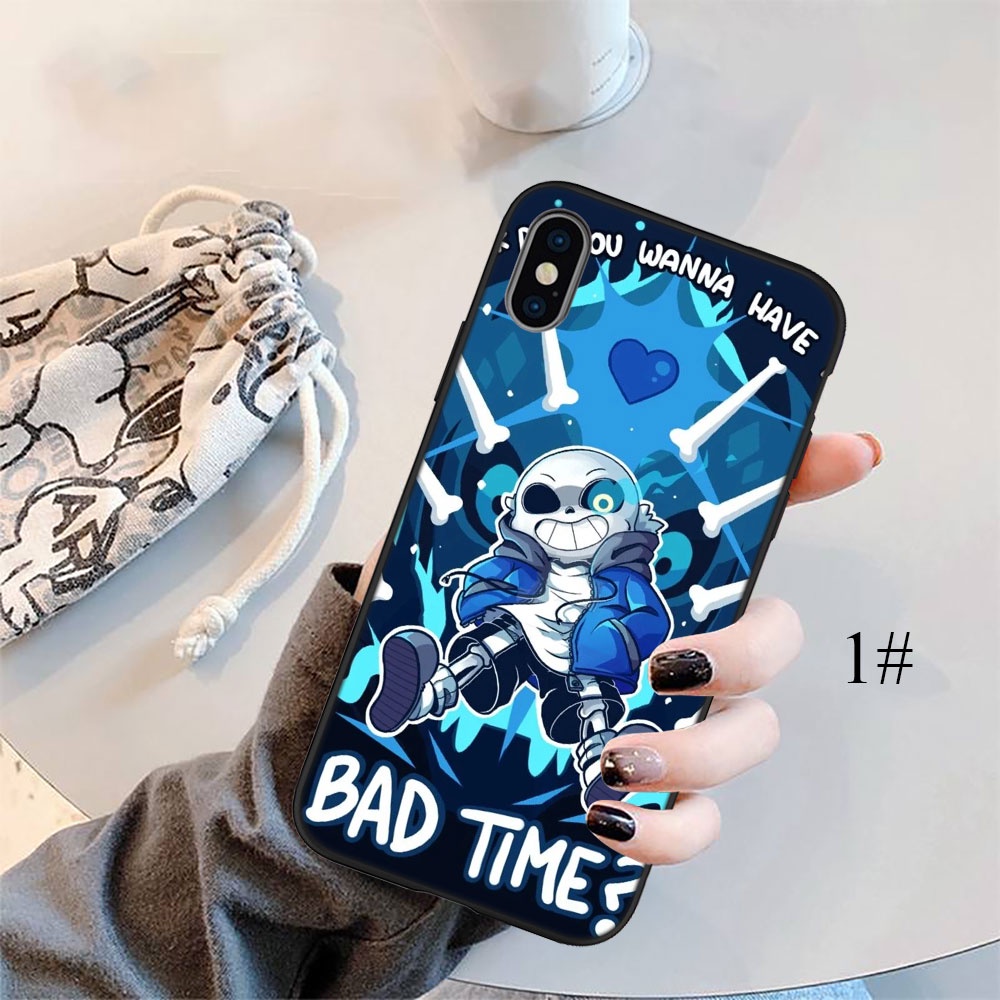 Ốp Điện Thoại Silicon Mềm In Hình Hoạt Hình Undertale Sans Bad Cho iPhone 13 12 Pro Max Mini XS Max X OI95
