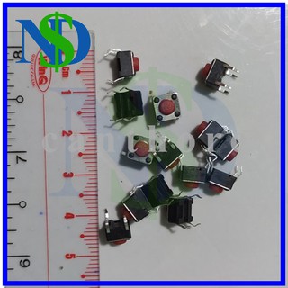 Nút nhấn button 6x6x5 - màu đỏ