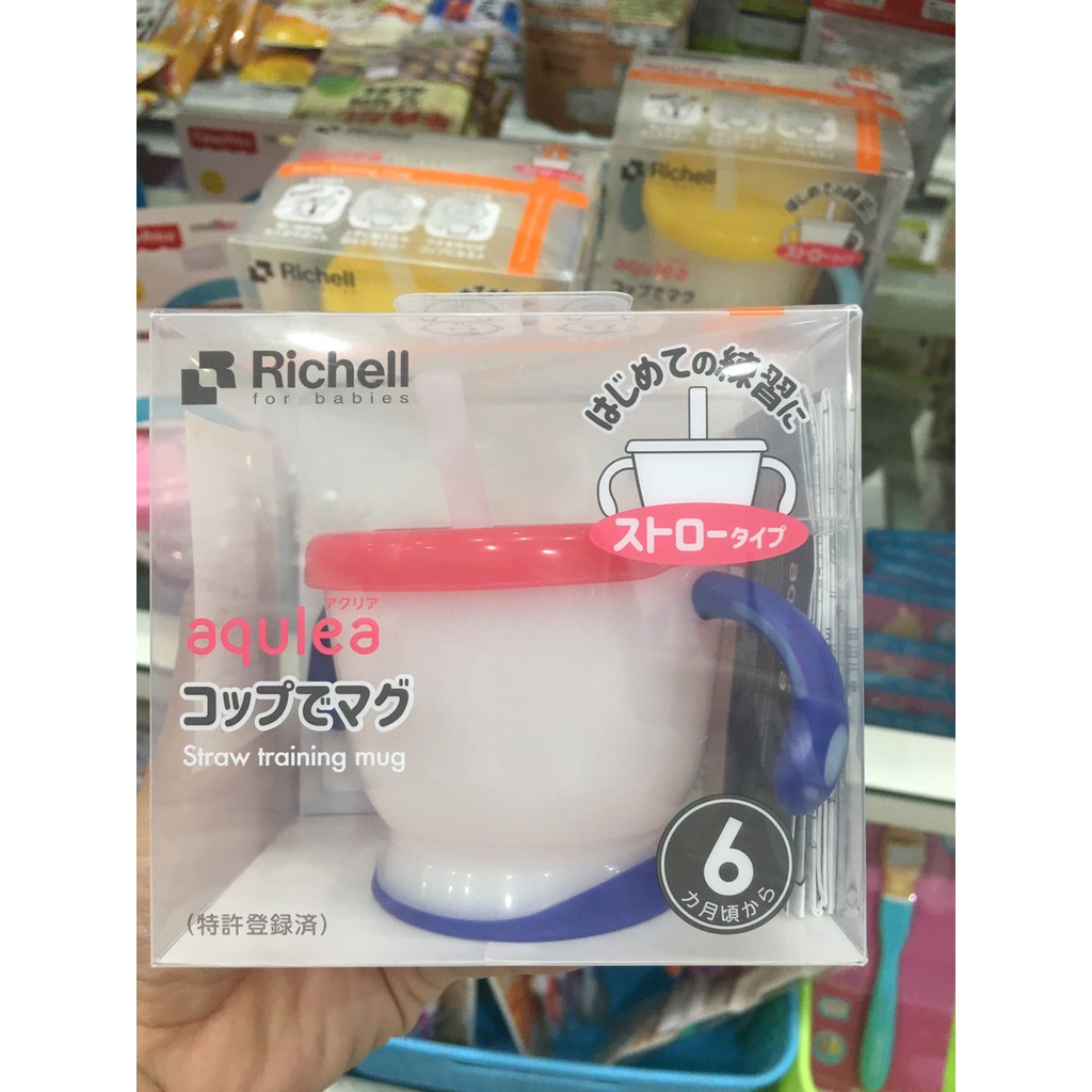 [Chính Hãng]Cốc Tập Hút 3 Giai Đoạn Richell Nhật Bản Cho Bé từ 4 Tháng