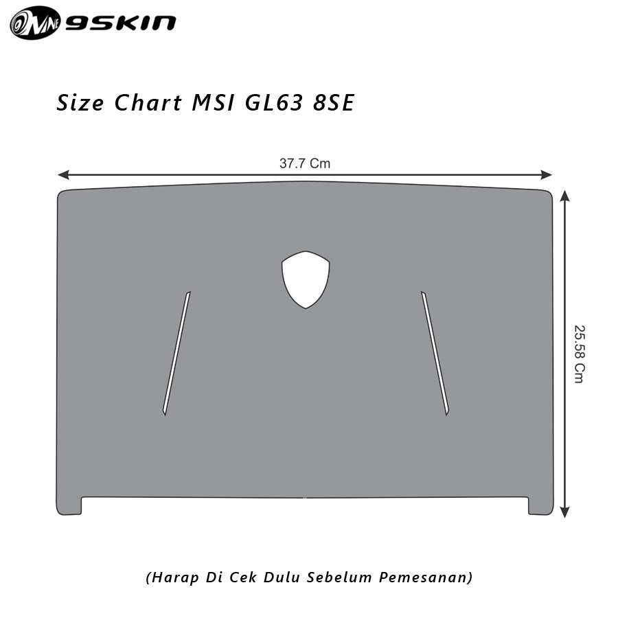 Miếng Dán Bảo Vệ Trước 9skin - Premium Skin Msi Gl63 8se Rtx2060 3m